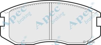 APEC BRAKING pad722 -  Комплект тормозных колодок, дисковый тормоз